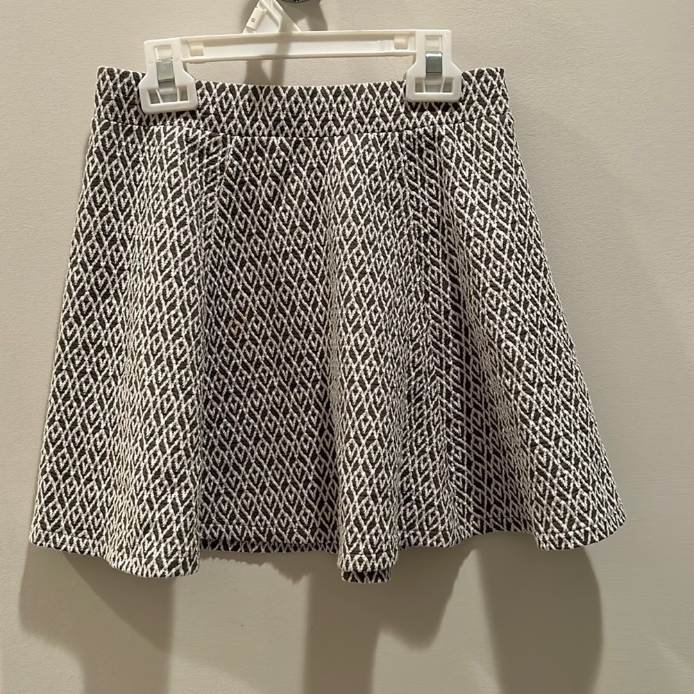 Grey and white skirt